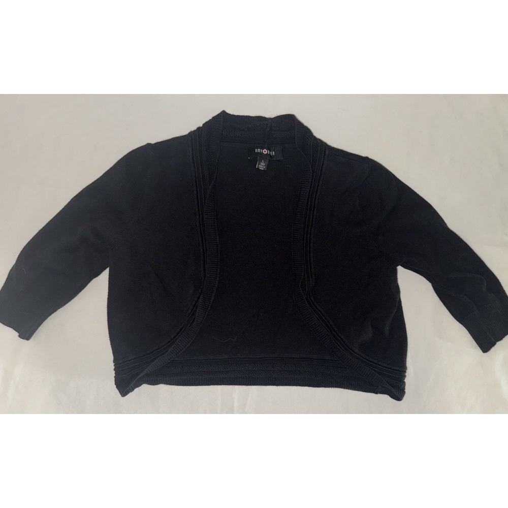 Girls Black Cardigan- Youth Size Large